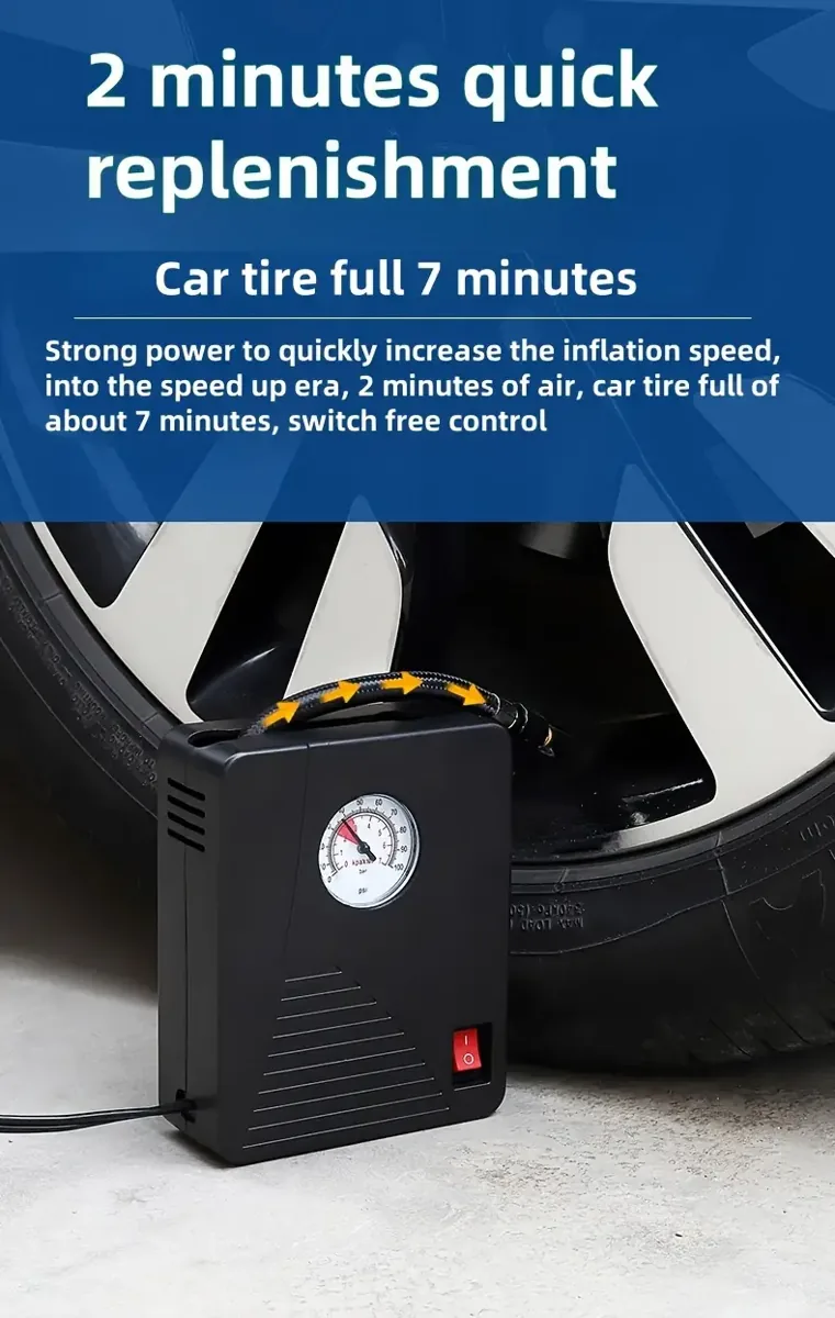 12V Portable Car Air Compressor - Image 2