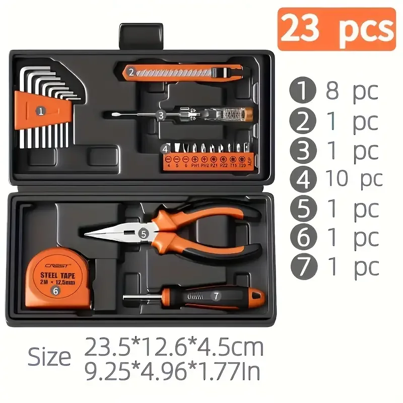 23 Pcs Household Hand Tool Set - Image 2