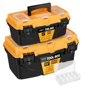 Plastic Tool Box Set 12 and 15 Inch